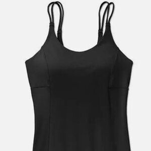 Athleta Women's Wild Card Tank Top Bra Black 36C Style #903759 Athletic